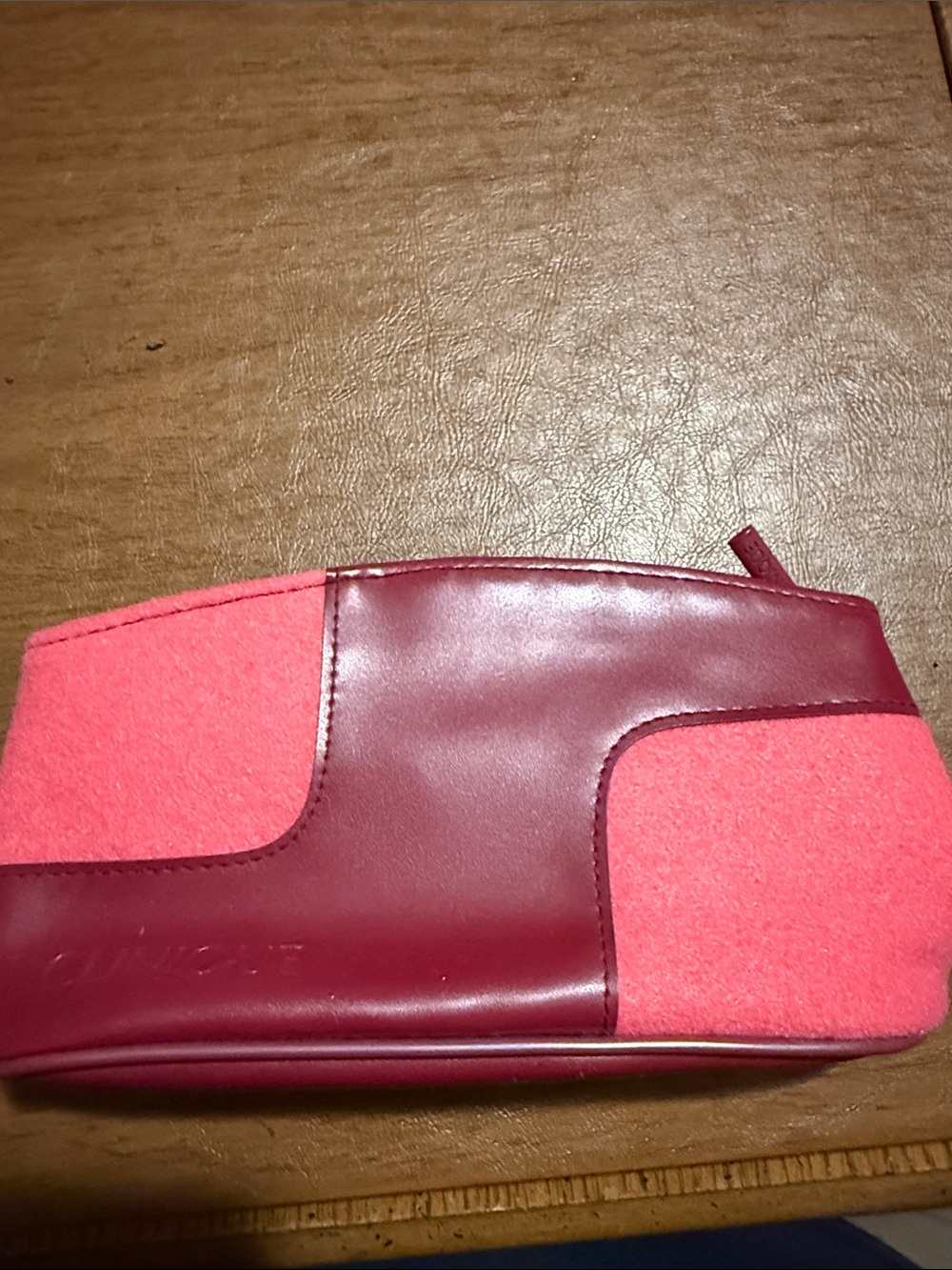 Women's Clinique Two-Tone Pink Cosmetic Pouch